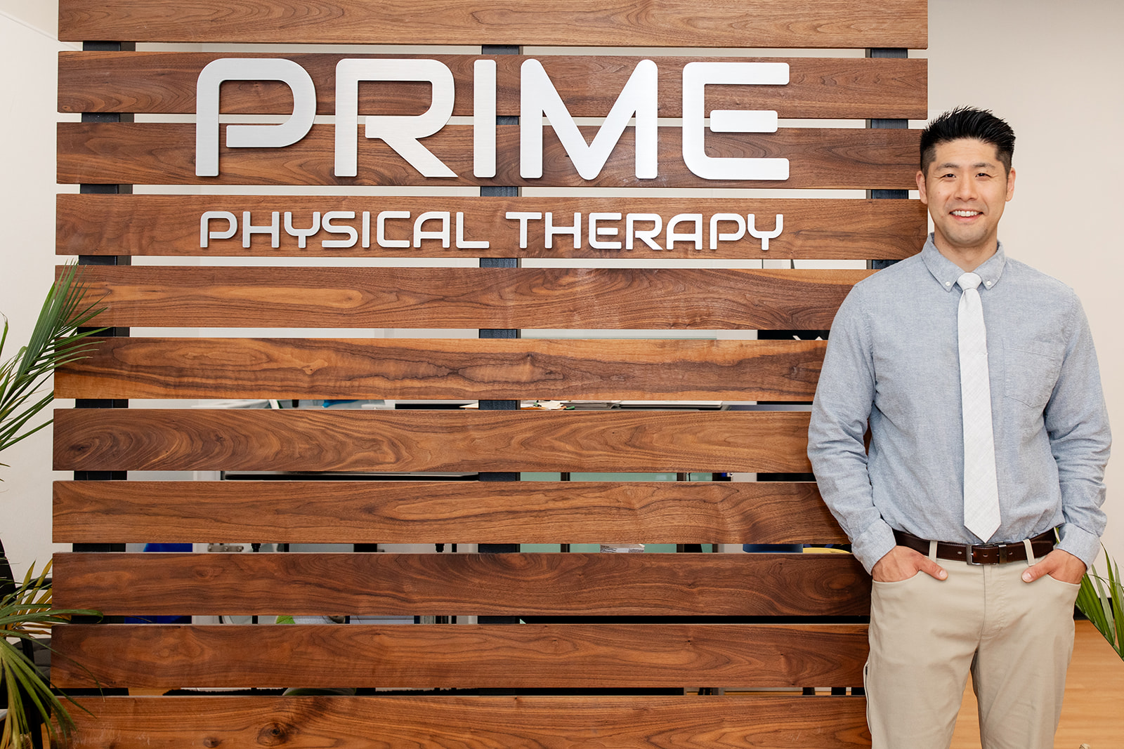Dr. Won Yoo, owner and operator of PRIME Physical Therapy, treats a patient at their clinic in Eldersburg, Maryland.