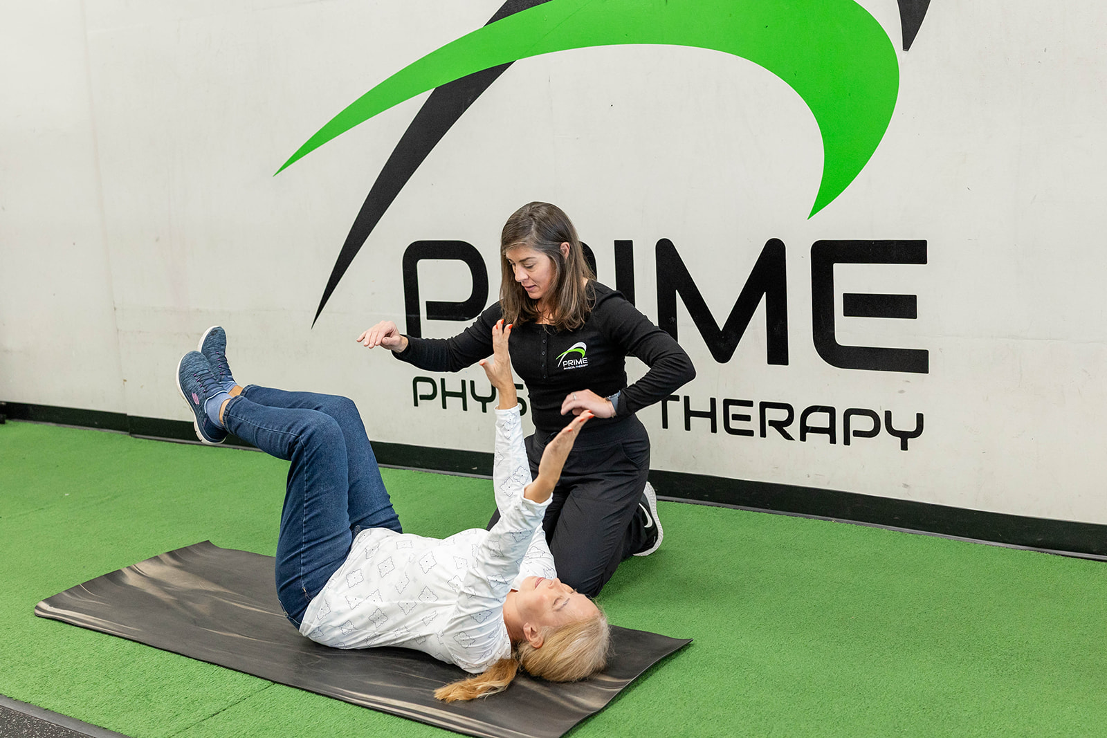PRIME Physical Therapy hosts a yoga class for many people.